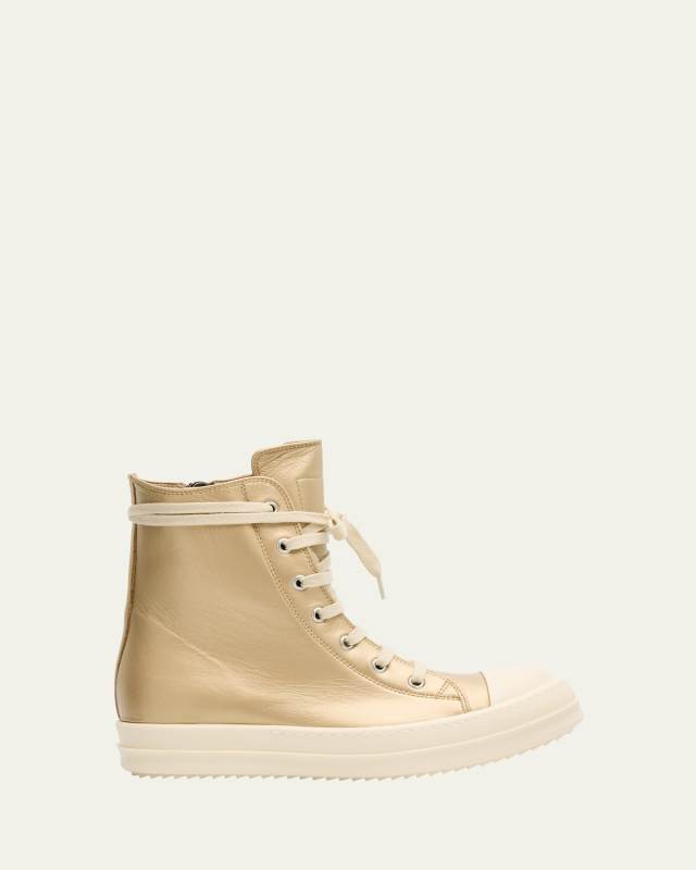 Metallic High-Top Sneakers